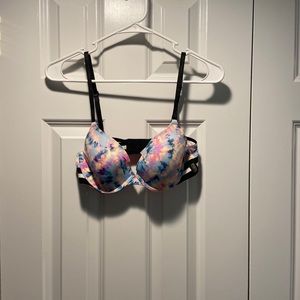 Pink tie dye bra